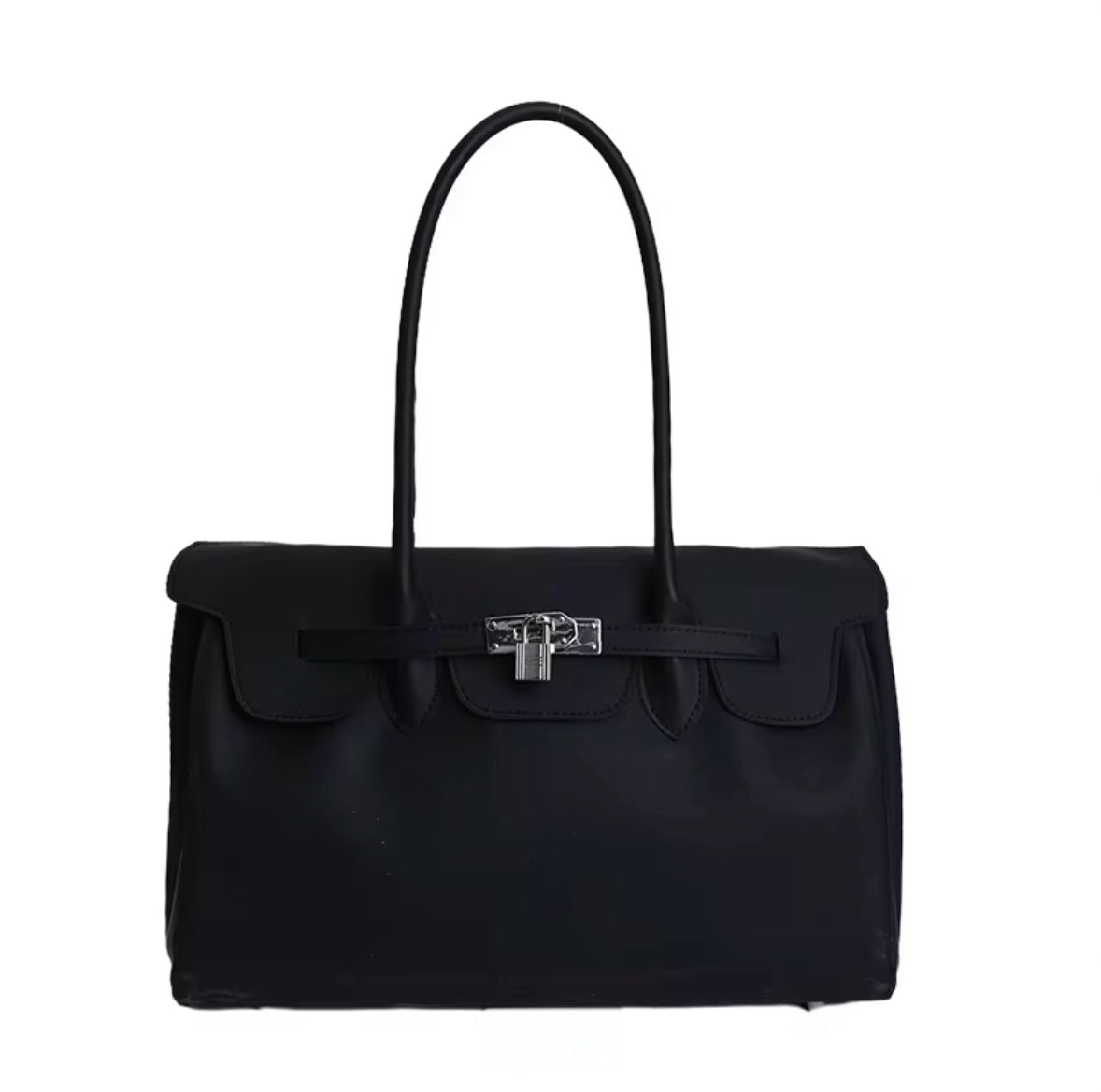 Black jelly padlock bag