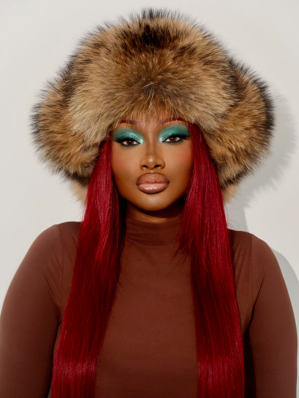 Bonnet impérial en fourrure de raton laveur